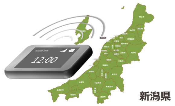 新潟県のモバイルwi-fiルーターの通信