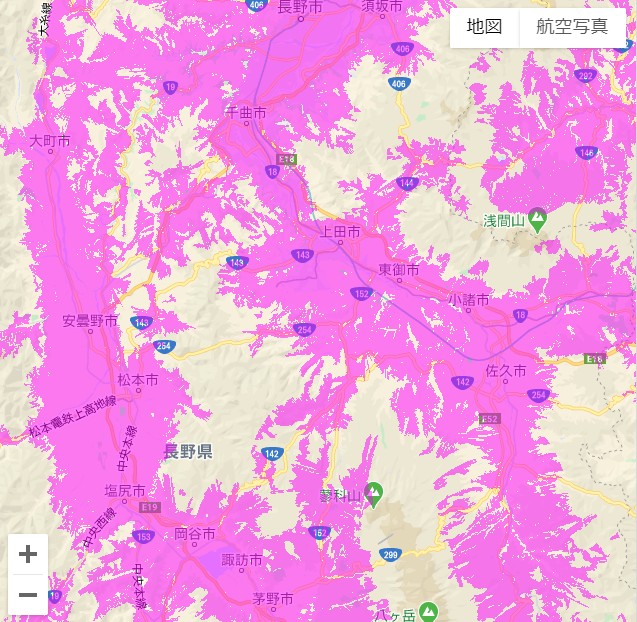 長野県wimaxエリア