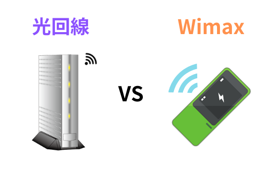 wimaxと光回線