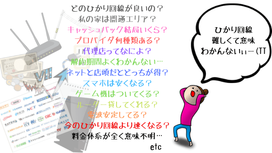 光回線が選び方がわからない