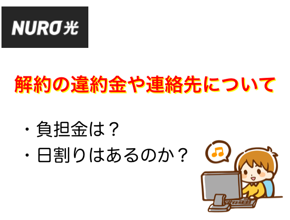 NURO光の解約金・違約金やその他費用