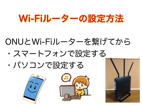 Wi-Fiルーターの設定方法